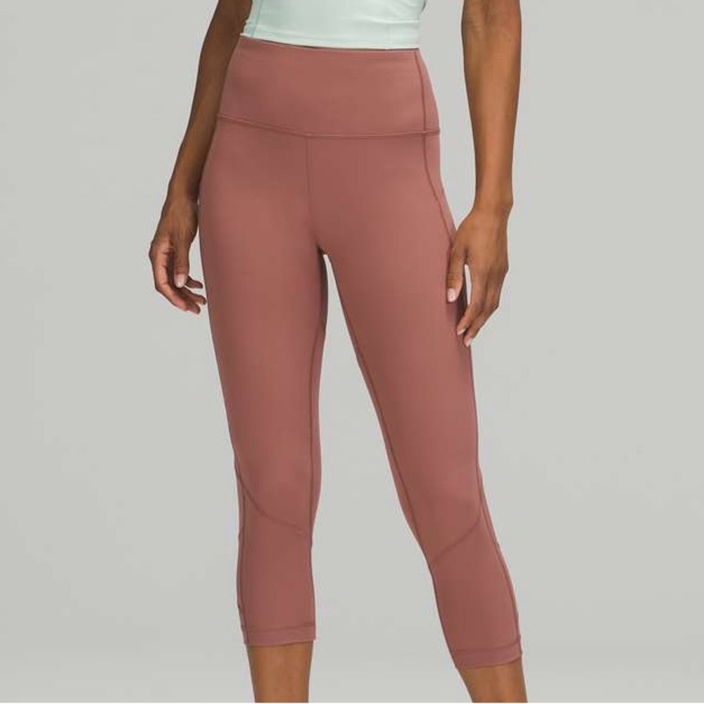 Lululemon Pace Rival Crop Leggings Spiced Chai